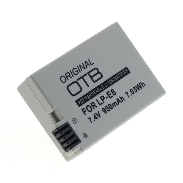 Canon LP-E8 Li-Ion 950mAh utángyártott akkumulátor / akku Canon LP-E8 Li-Ion 950mAh utángyártott akkumulátor / akku